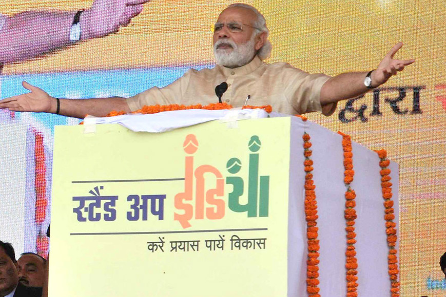 Modi launches 'Stand Up India' to transform lives of SC/STs, Dalits