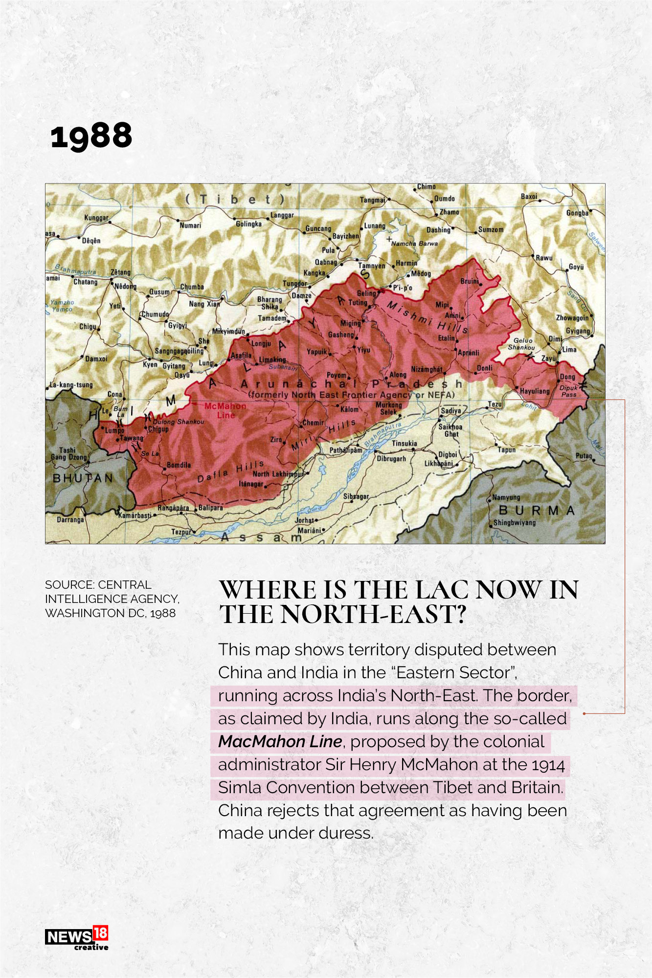 China-India border dispute, told through rare maps