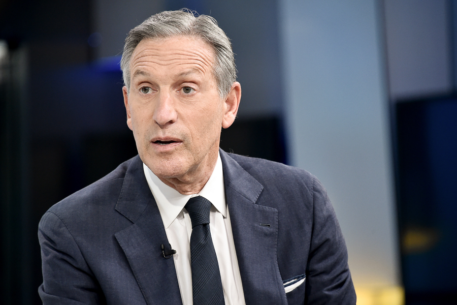 Howard Schultz , Interim Chief Executive, Starbucks. (Credit: Steven Ferdman/Getty Images)

