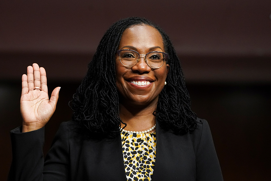 Ketanji Brown Jackson, the first Black woman ever to serve on the Supreme Court. (Credit: Kevin Lamarque / Reuters)