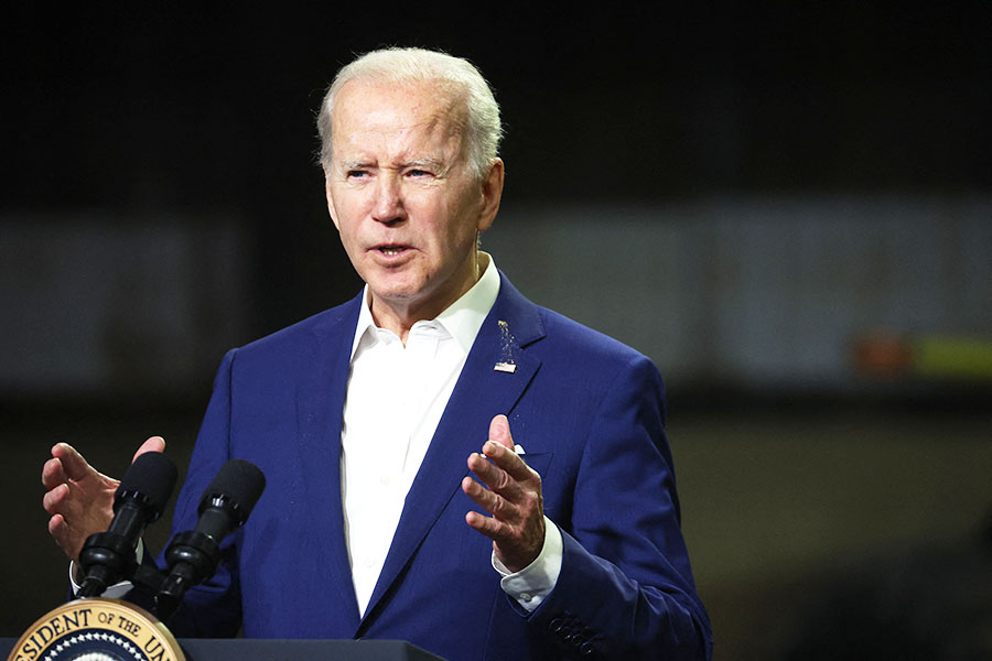 President Joe Biden's administration will ease restrictions on the sale of gasoline. Image: Thomas Samson/AFP 