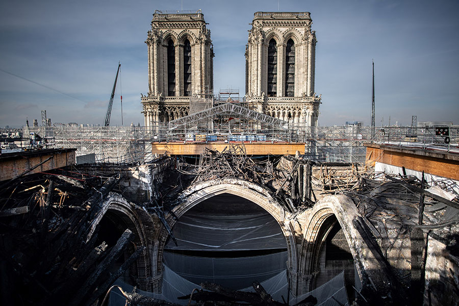 The Notre Dame cathedral typically welcomed nearly 12 million visitors a year, as well as hosting 2,400 services and 150 concerts. Image: Shutterstock