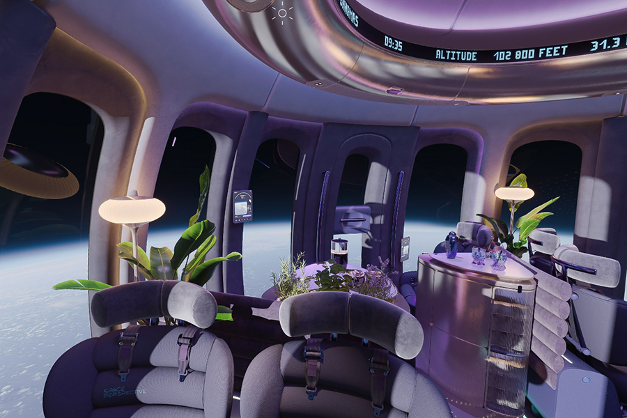 A first look at the Space Lounge
Image: Courtesy of Space Perspective 