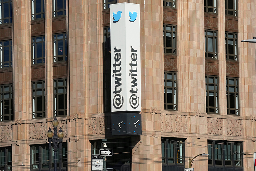 Outside Twitter’s headquarters in San Francisco, April 24, 2022. Elon Musk, who struck a deal on Monday, April 25 to buy Twitter for roughly  billion, has given more hints over the past weeks and months about what he would change about Twitter. (Jim Wilson/The New York Times)