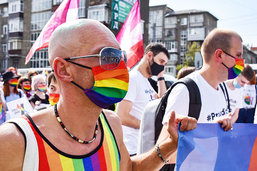A file photo of Kharkiv Pride, Ukraine. Image: Andriy Andriyenko/SOPA Images/LightRocket via Getty Images