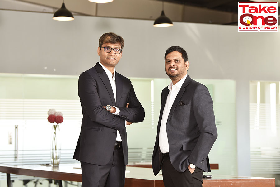 L to R: Kunal Prasad, co-Founder and COO with Krishna Kumar, co-Founder and CEO,  Cropin