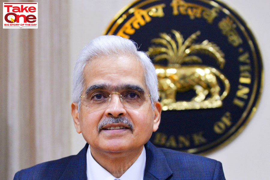 The Reserve Bank of India (RBI) governor Shaktikanta Das answers a question during a press conference at the RBI headquarters in Mumbai on August 5, 2022. - India's central bank on August 5 hiked interest rates for the third time in four months, as Asia's third-largest economy contends with a widening trade deficit and weakening currency.
Image: Indranil Mukherjee / AFP