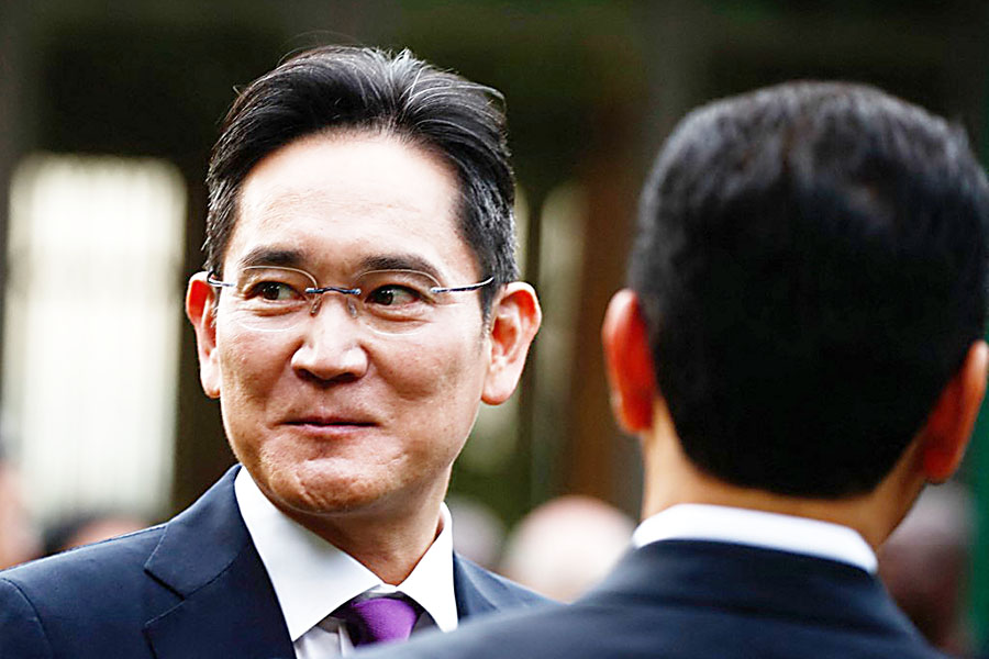 In this file photo taken on May 10, 2022, Lee Jae-yong, Samsung Electronics' vice chairman and de facto leader of Samsung Group, attends an inaugural dinner of South Korea's President Yoon Suk-yeol in Seoul. Jae-yong received a presidential pardon on August 12, 2022, the latest example of South Korea's long tradition of freeing business leaders convicted of corruption on economic grounds. Image: Jeon Heon-Kyun/Pool/AFP 