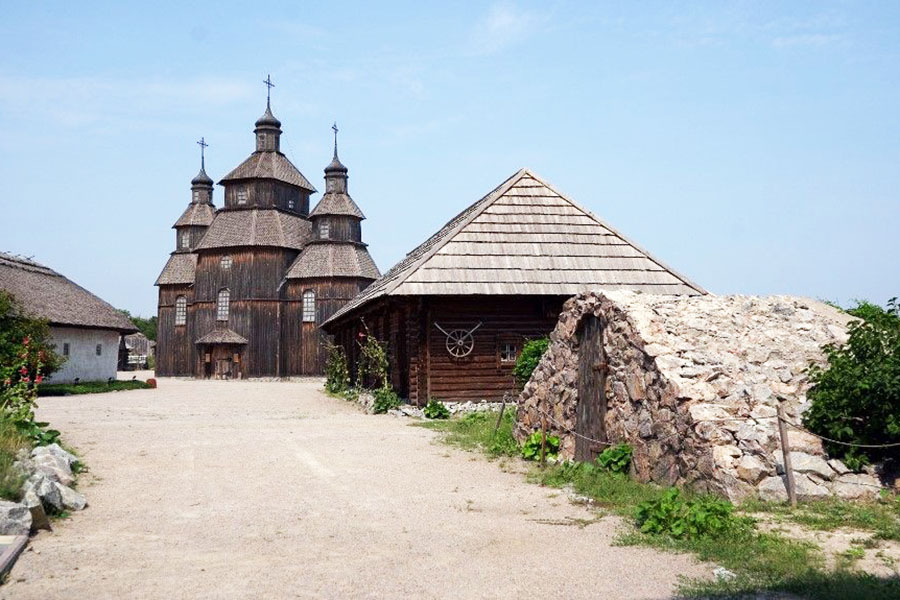 Khortytsia, a museum-island in the Dnipro river of around 30 square kilometres, was a base for Ukrainian Cossacks from the 16th century.
Image: Marina Moyseyenko / AFP