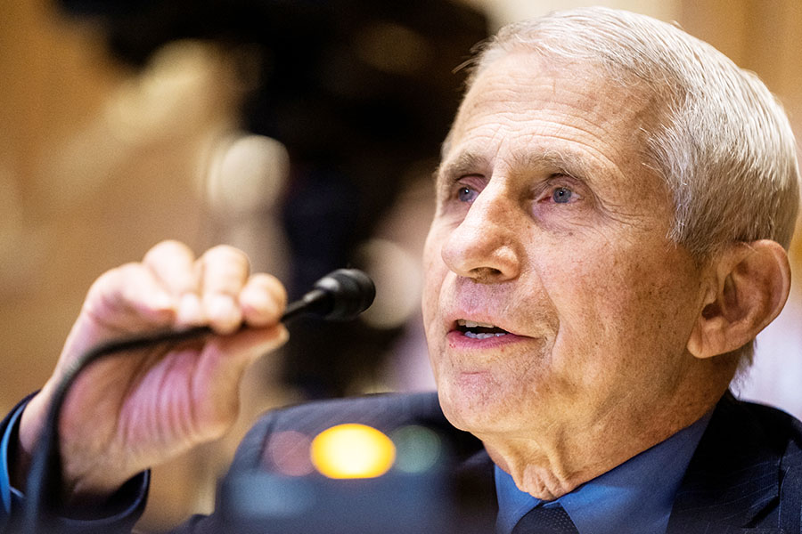 Director of the National Institute of Allergy and Infectious Diseases Dr. Anthony Fauci testifies during the Senate Appropriations Subcommittee on Labor, Health and Human Services, and Education, and Related Agencies hearing to examine proposed budget estimates for fiscal year 2023 for the National Institutes of Health on Capitol Hill in Washington, U.S., May 17, 2022. Image: Shawn Thew/Pool via REUTERS

