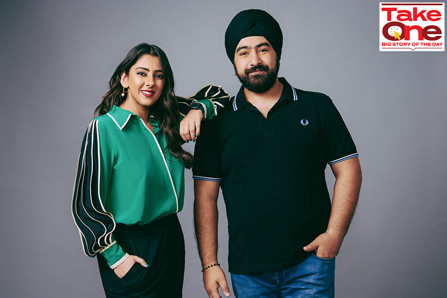 Priyanka Kanwar and Prabhtej Bhatia co Founder of Falcon