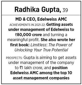  Radhika Gupta, MD & CEO, Edelweiss AMC
Image: Neha Mithbawkar for Forbes India