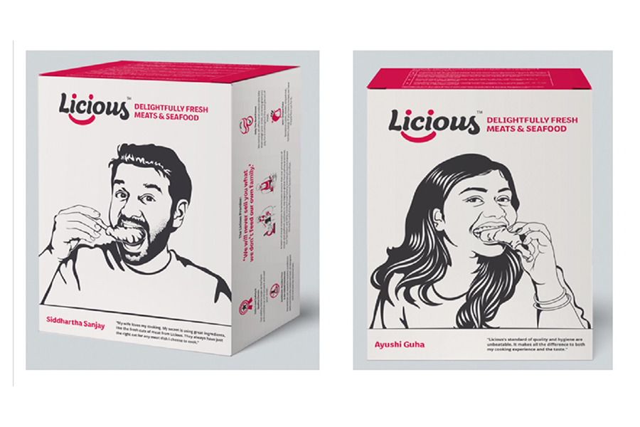 Licious' new packaging
