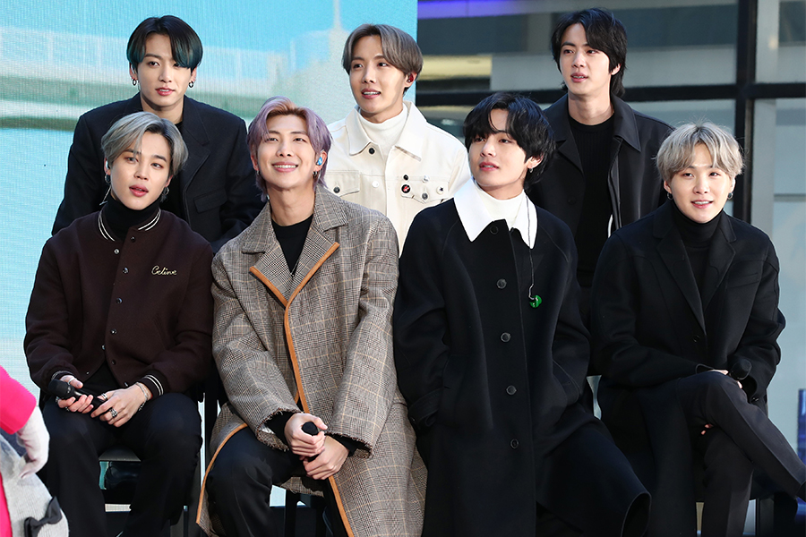 The members—J-Hope, Jimin, Jin, Jungkook, RM, Suga and V—were selected through a combination of recruitment and auditions, and undergo intensive training before the group's launch
Image: Cindy Ord/ WireImage
