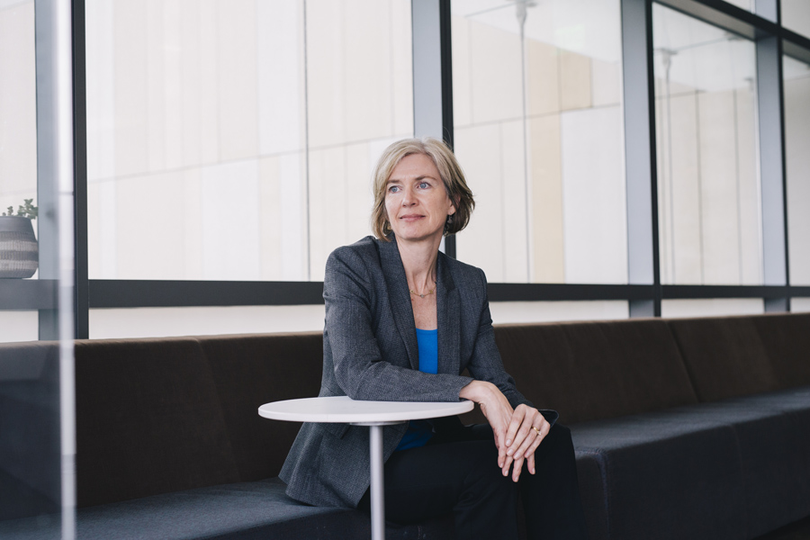 Jennifer Doudna, who shared the 2020 Nobel Prize for chemistry for her work on CRISPR, at the University of California in Berkeley, Jan. 15, 2019. The gene-editing technology has led to innovations in medicine, evolution and agriculture — and raised profound ethical questions about altering human DNA. (Anastasiia Sapon/The New York Times)