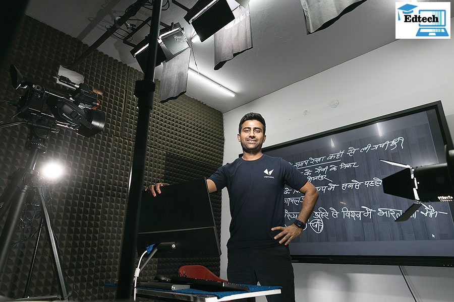  Tarun Saini of Vidyakul has hired local teachers, who sit out of studios in their respective locations and teach in different languages
Image: Madhu Kapparath