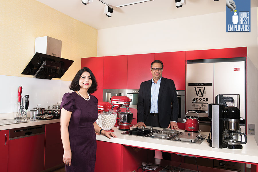 Rachna Kumar, VP, human resources , Whirlpool Asia, and  Vishal Bhola, MD, Whirlpool of India Ltd
Image: Amit Verma