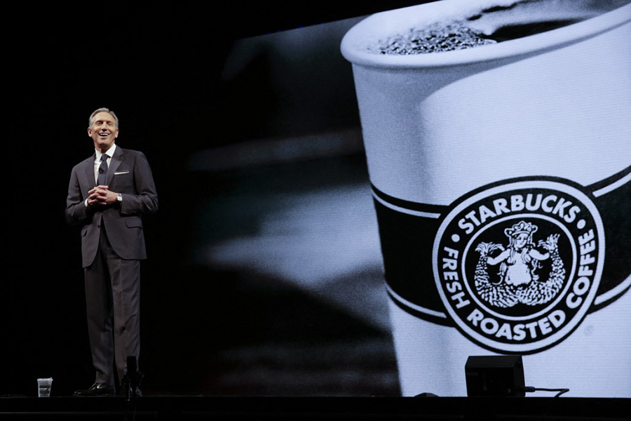 After stepping down as chief executive in 2000, Howard Schultz, 68,  returned as CEO from 2008 to 2017, when Johnson took over and Schultz became executive chairman. Schultz will also rejoin the company’s board
Image: Jason Redmond / AFP