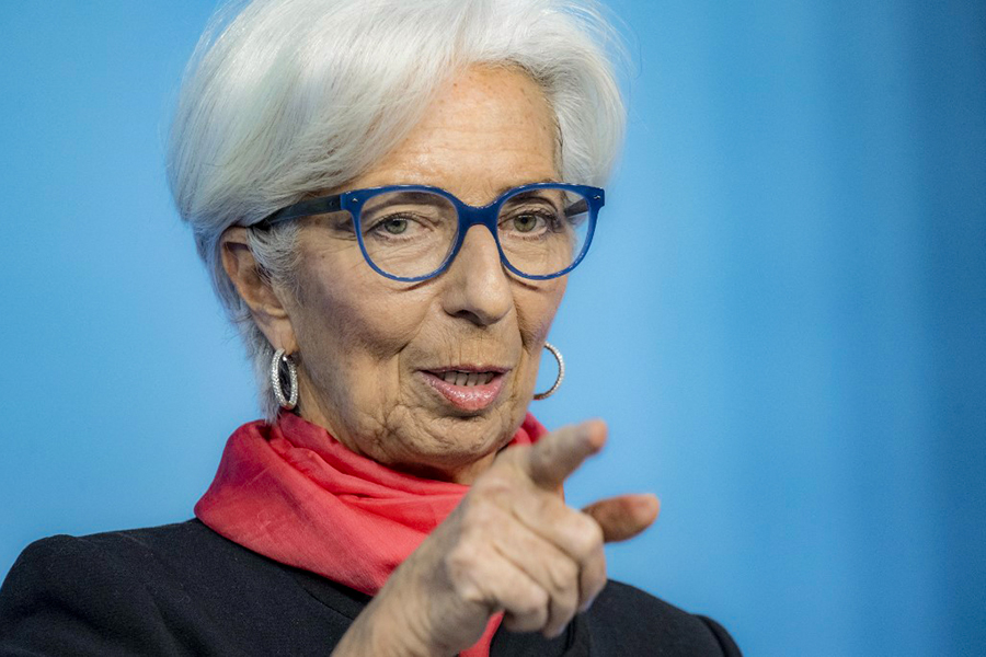 Christine Lagarde, Frankfurt, Chief,  European Central Bank (Credit: Thomas Lohnes / POOL / AFP)