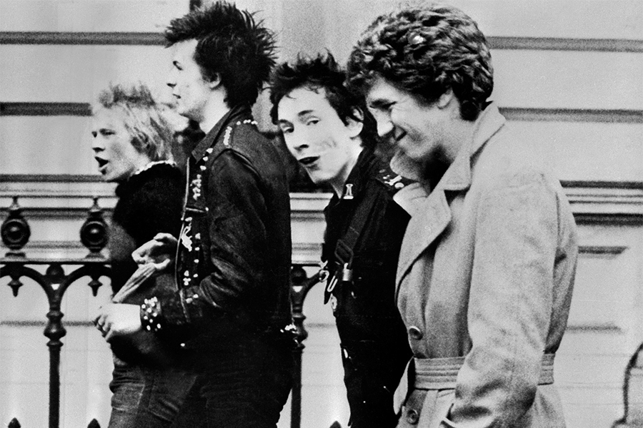 Sex Pistols famously performed the song on Queen Elizabeth II's silver jubilee day on a boat sailing down the Thames, with various members of the band arrested when they reached dry land. Image: AFP FILES / ARCHIVES / AFP
