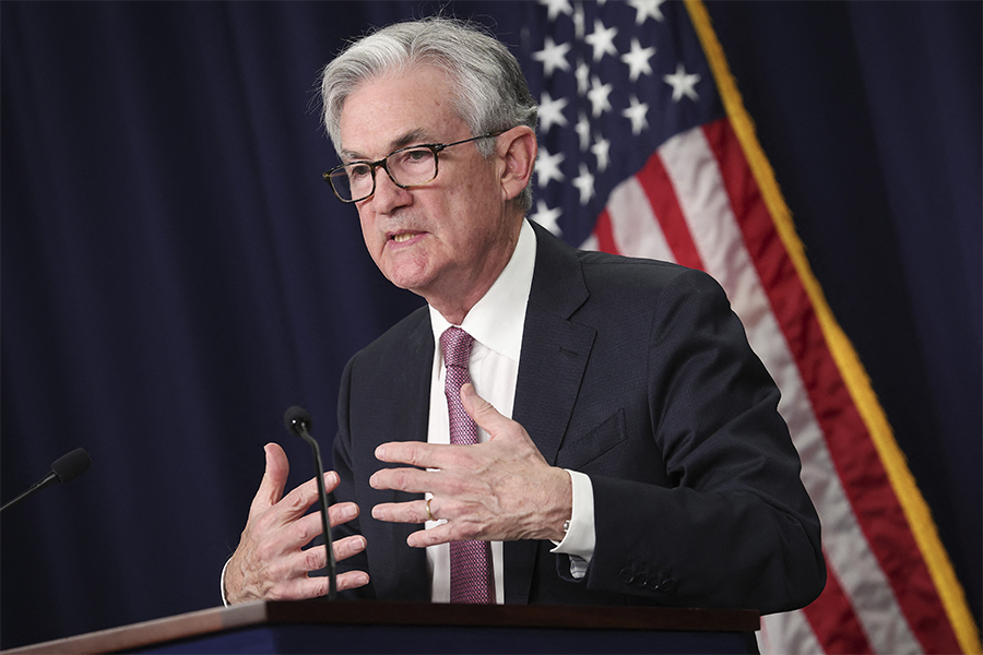 Federal Reserve Chairman Jerome Powell speaks at a news conference following a Federal Open Market Committee meeting on May 04, 2022 in Washington, DC. Powell announced the Federal Reserve is raising interest rates by a half-percentage point to combat record high inflation. (Credits: WIN MCNAMEE / Getty Images via AFP)

