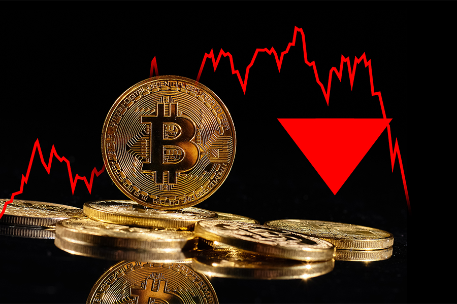 Bitcoin's value has more than halved since a surge in the month of November. (Credits: Shutterstock)