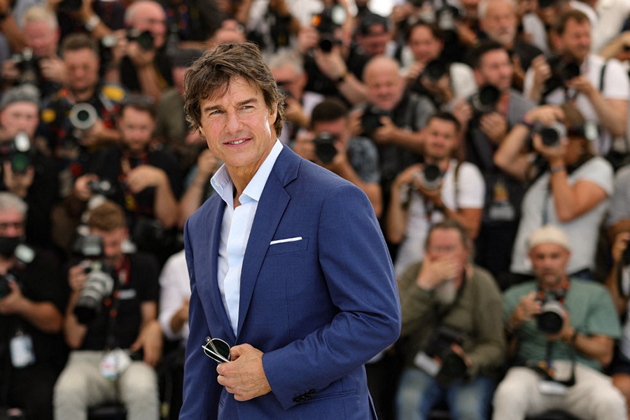 Tom Cruise poses during a photocall for the film 