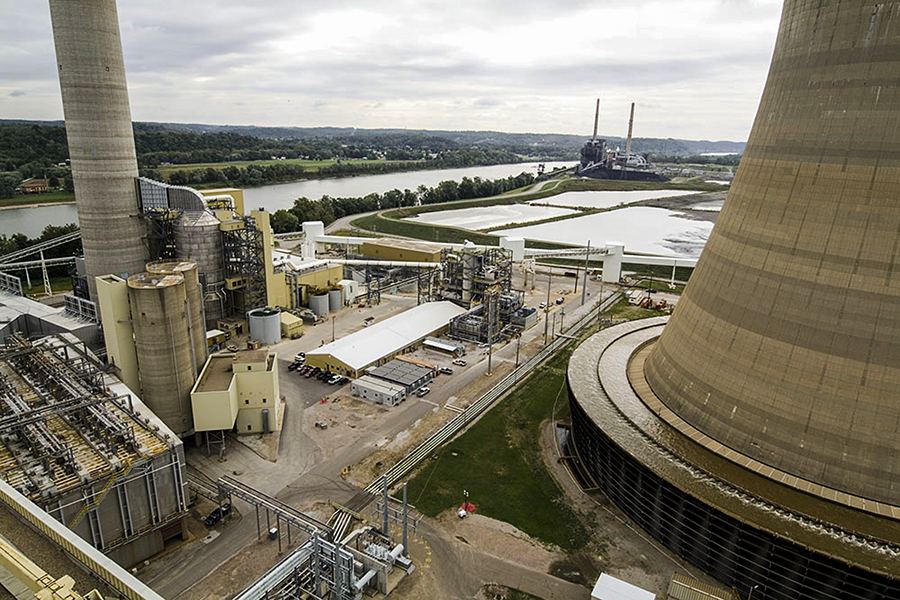 This undated handout image shows the carbon sequesterization unit at American Electric Power Company's Mountaineer Plant near New Haven, West Virginia. A looming government clampdown on CO2 emissions is about to confront an already embattled U.S. coal power industry with two stark options: capture carbon or die. Legislation from Congress or tough new regulatory demands could make it costly to spew greenhouse gases, posing a serious threat to the nation's coal-fired power plants. (Credits: REUTERS/Tom Dubanowich/Handout)