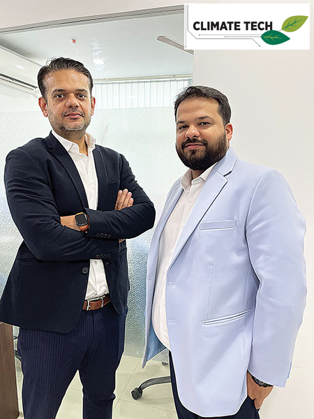 Shantanu Sonaikar (left), co-founder, with Irfan Pathan, co-founder and CEO