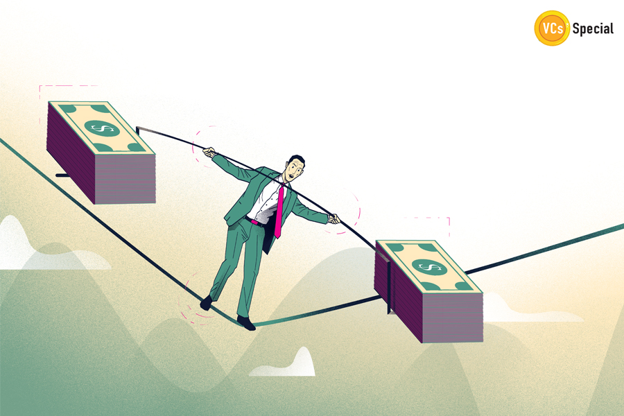 If funders are exercising restraint in cutting big cheques and are balancing their act, founders too need to have a balanced perspective when it comes to growth and unit economics
Illustration: Chaitanya Dinesh Surpur