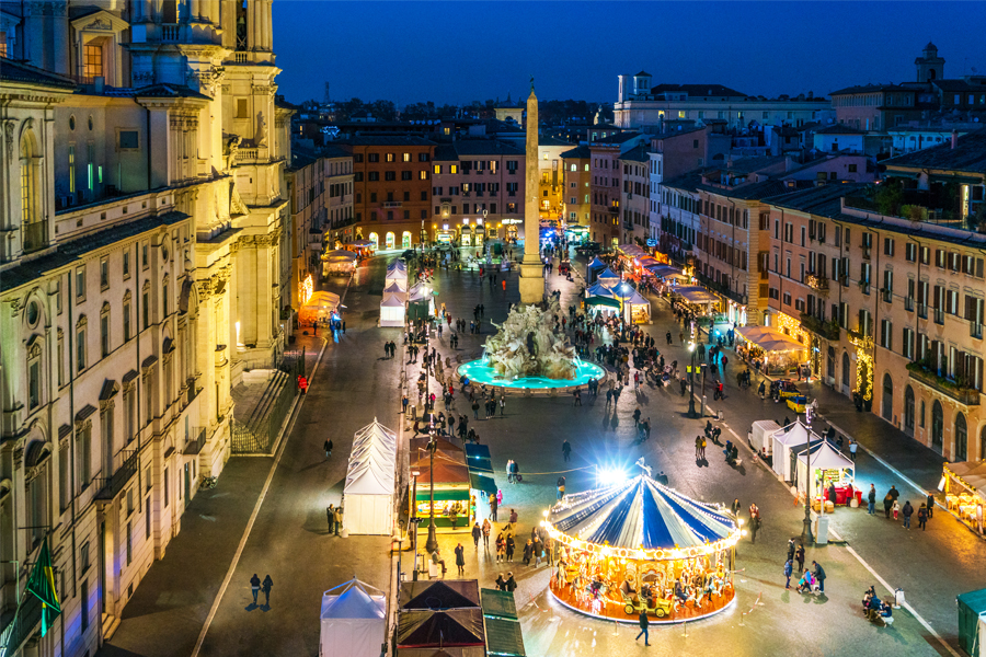 (File) Piazza Navona in Rome during Christmas time. Italy.
Image: Shutterstock
