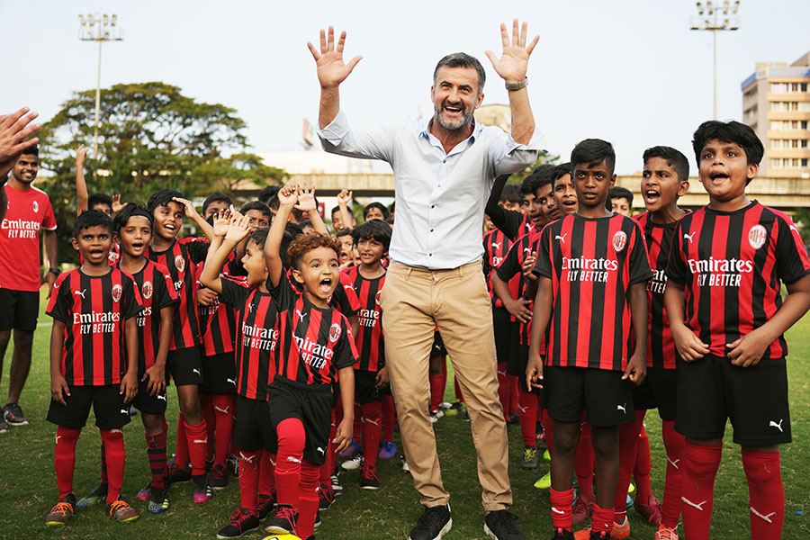 The Italian club opened its first academy in Kerala in partnership with Calicut Sports City. Christian Panucci of AC Milan is eager to develop Indian football as a whole. 