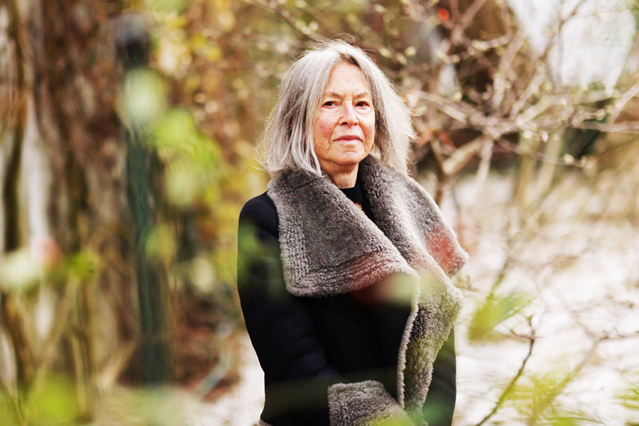 American poet Louise Gluck, winner of the 2020 Nobel Prize for Literature, poses outside her home in Cambridge, Massachusetts, U.S. The Swedish Academy is slowly recovering from a devastating #MeToo scandal that led to the postponement of the 2018 prize, and is now very conscious of its reputation when it comes to diversity and gender representation. Image: Nobel Prize Outreach/Daniel Ebersole/Handout via REUTERS

