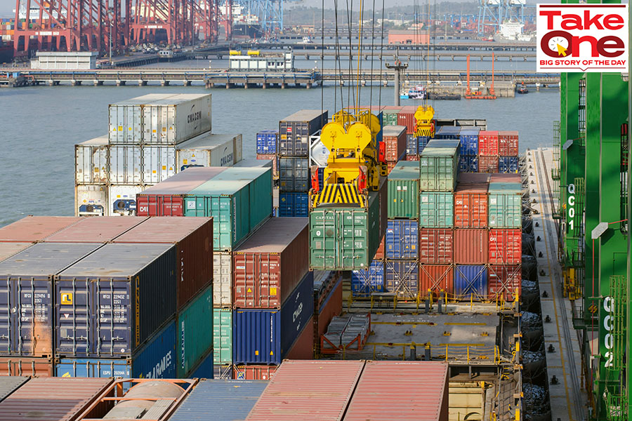 Starting in March, month-on-month numbers started slowing from their peak of .2 billion. It is now clear that exporters are facing hurdles on account of the slowdown in the developed world
Image: SHutterstock