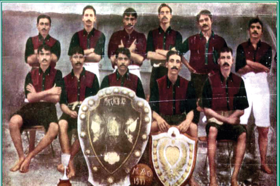 The Mohun Bagan team that won the IFA Shield in 1911 defeating English side East Yorkshire Regiment
Image: Alamy