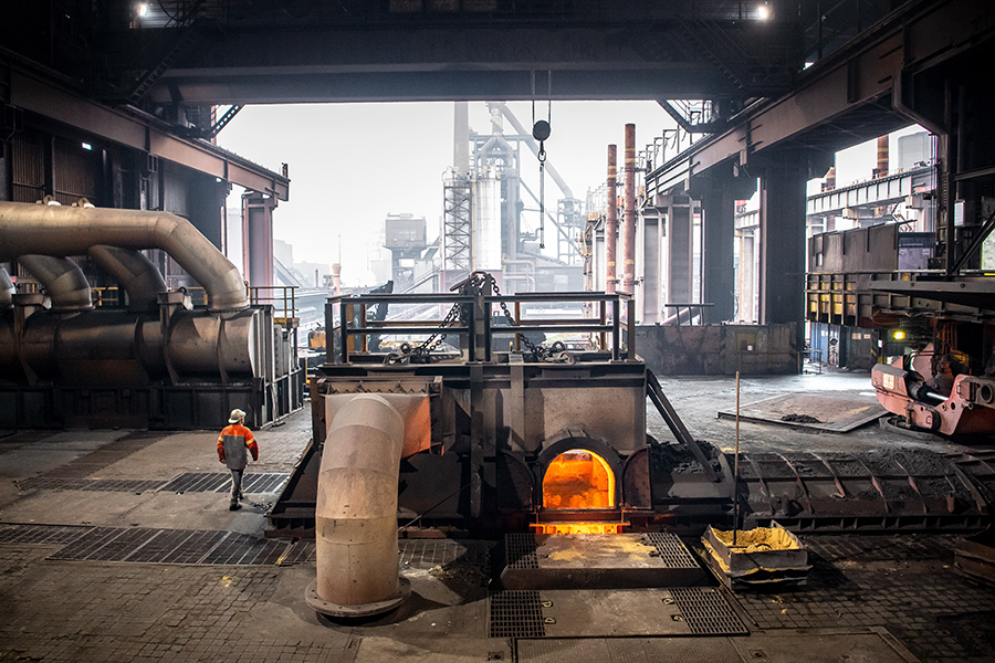 ArcelorMittal steelworks, Bremen. Image: Sina Schuldt/picture alliance via Getty Images

