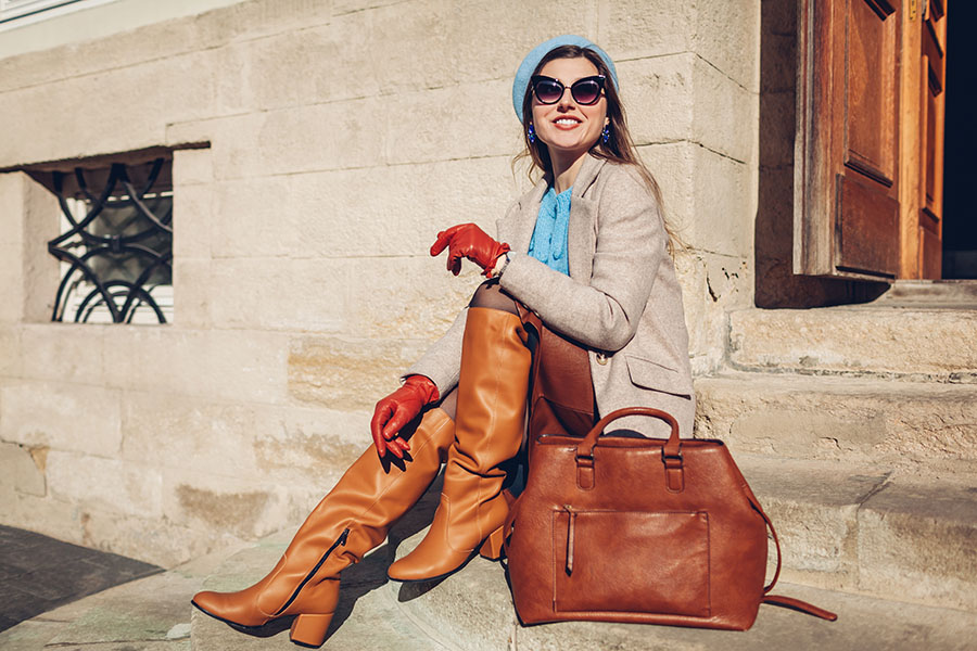  The total leather look and the beret are among the star styles of the fall.
Image: Shutterstock