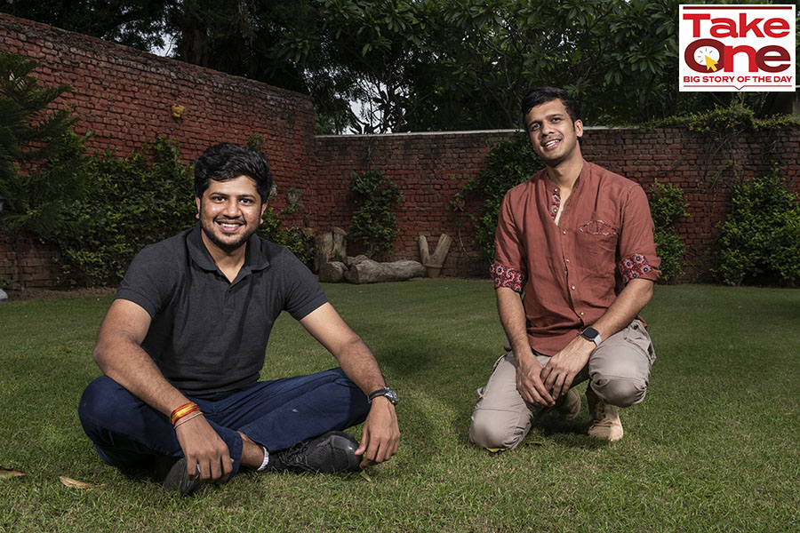 (L to R) Siddhanth Jayaram and Anirudh Gupta, Co-Founders at Climes. New Delhi, 27th August, 2022. Image: Amit Verma