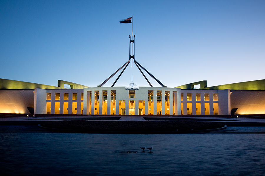 Australian Parliament Building. Image: Shutterstock