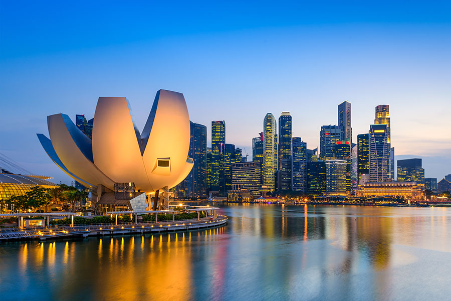Singapore business district skyline. Image: Shutterstock

