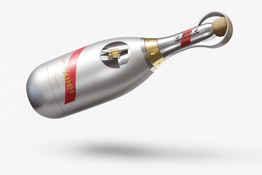 Mumm has concocted a champagne adapted to weightlessness.
Image: Courtesy of Stellar 