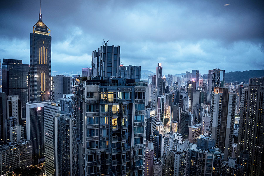 A view of buildings in Hong Kong, June 12, 2022. Officials are saying the city will bounce back, but even before 2020, Chinese control was changing Hong Kong’s character and driving people away. (Sergey Ponomarev/The New York Times)