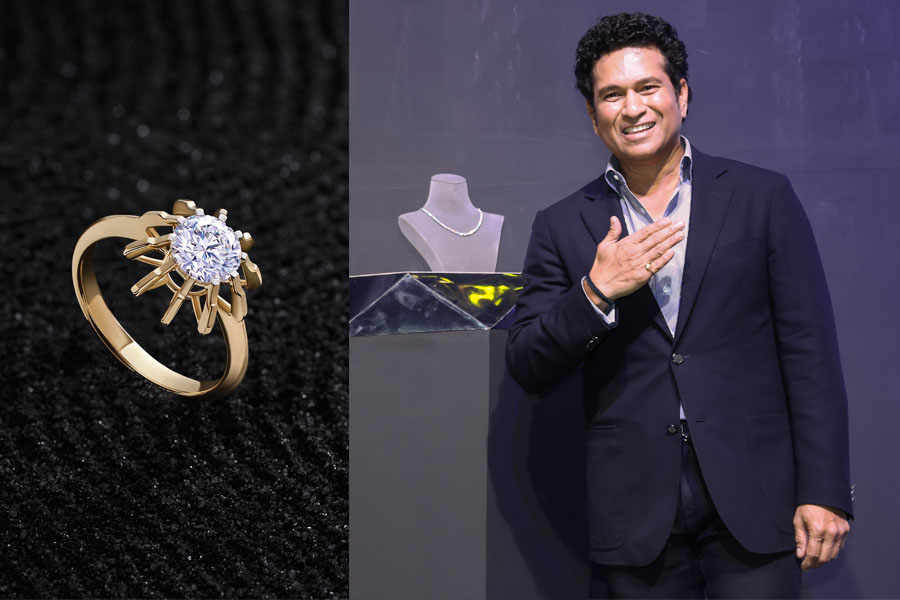 On the anniversary of India’s 2011 World Cup victory, Tanishq, one of India’s leading retail jewellery brand that is owned by the Tata Group, unveiled ‘Celeste x Sachin Tendulkar’ solitaire collection