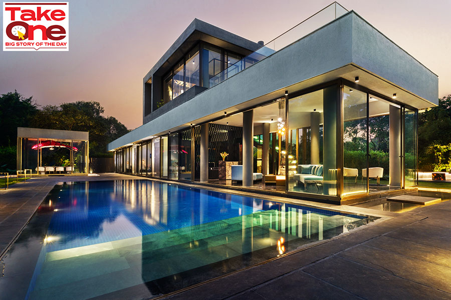 A view of India Sotheby's International Realty hosted/ Listed Villa in Alibaug. An increasing number of people are buying ultra-luxury homes in India, which has resulted in a market boom. Image: Courtesy  India Sotheby's International Realty