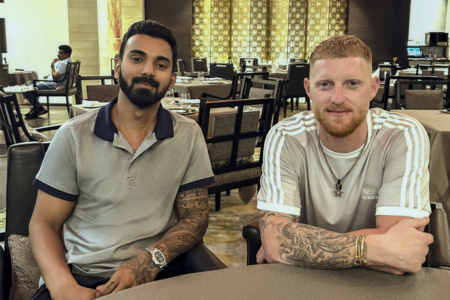 KL Rahul, India cricketer and skipper of IPL franchise Lucknow Super Giants and English international cricketer Ben Stokes