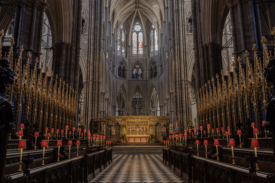 General views inside Westminster Abbey. Westminster Abbey has been used as Britain’s coronation church since William the Conqueror in 1066, with the exception of kings Edward V and Edward VIII, who were not crowned. King Charles III will be the 40th reigning monarch to be crowned there during a ceremony on May 6, 2023.
Image: Dan Kitwood/Getty Images