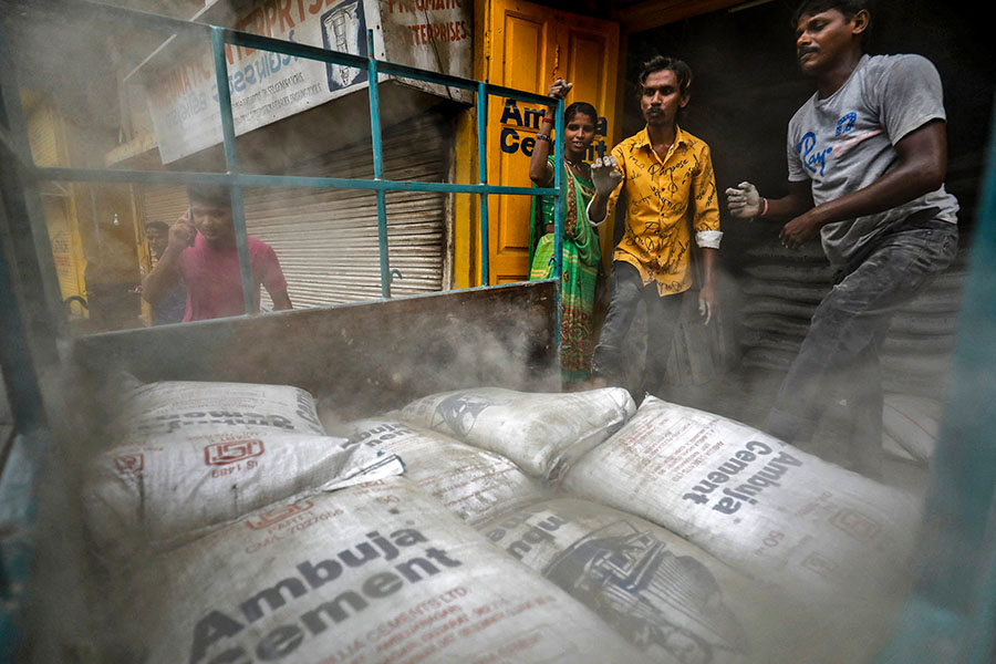 Ambuja Cement, part of the Adani Group, has added an additional 6 million tonnes in capacity with the acquisition of Sanghi Industries
Image: Reuters/Amit Dave/File Photo
