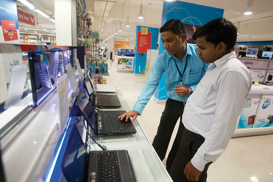 Sales of laptops and tablets have risen by as much as 25 percent as consumers fear shortages and price rises once companies have to take licences to import these items.
Imae: Adeel Halim/Bloomberg via Getty Images
 