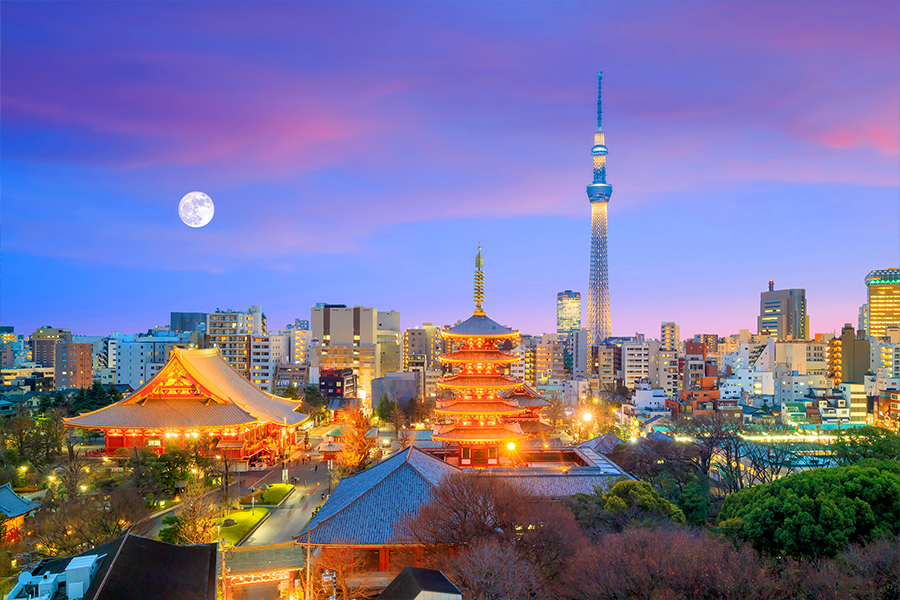 Tokyo, Japan. Image credit: Shutterstock