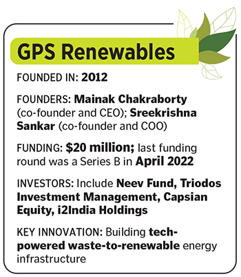 (L to R) Mainak Chakraborty, Co-founders and  CEO, and Sreekrishna Sankar COO, of GPS Renewables
Image:  Vikas Babu for Forbes India